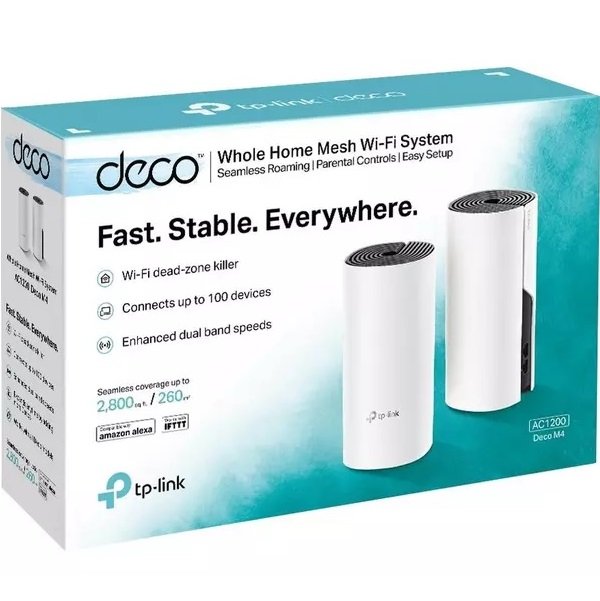 TP-Link Deco M4 AC1200 Whole Home Mesh Wi-Fi System (3 Pack) - TL-DECO M4 (3-PACK)3