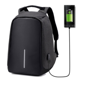 Securepack™ Best Anti-Theft USB Charging Travel Backpack Black