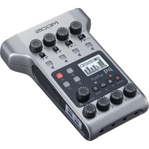 Zoom PodTrak P4 Portable Multitrack Podcast Recorder0