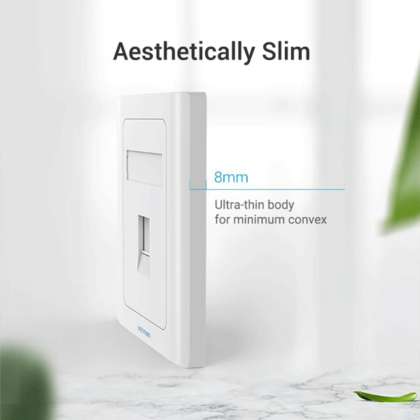 VENTION 2 PORT KEYSTONE JACK WALL FACE PLATE3