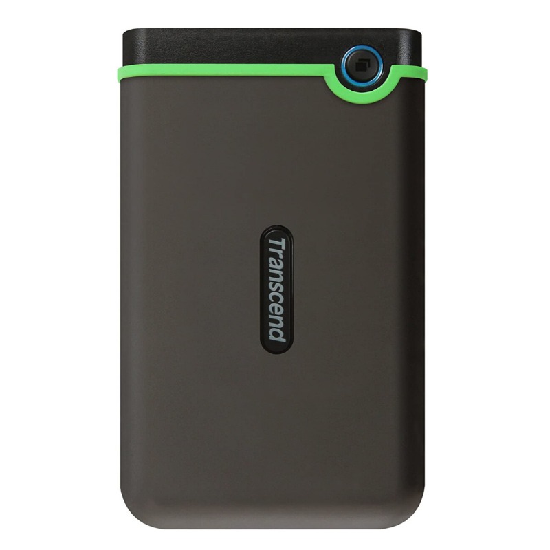 Transcend 2TB USB 3.1 Gen 1 StoreJet 25M3S SJ25M3S Rugged External Hard Drive TS2TSJ25M3S,Grey0