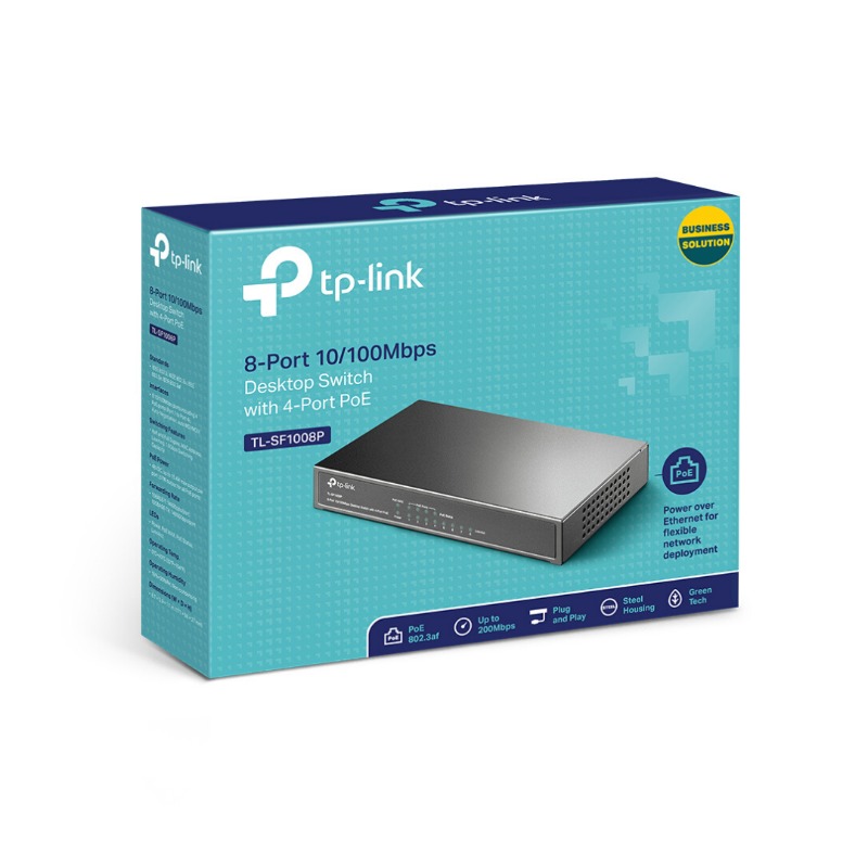 TP-Link 8-Port 10/100Mbps Desktop- TL-SF1008P3