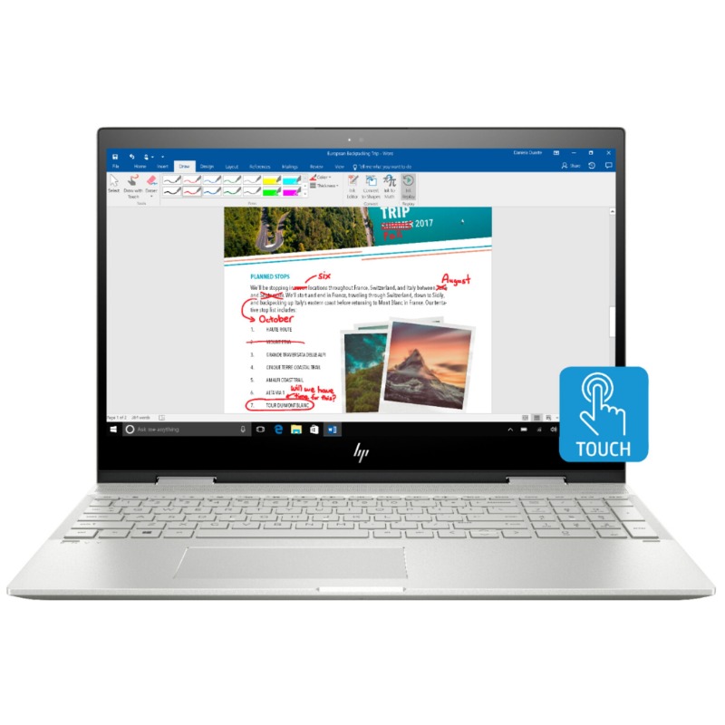 HP ENVY x360 – 15-dr1021nr – Natural silver – Intel® Core™ i5-10210U/8 GB RAM /512 GB M.2 SSD4