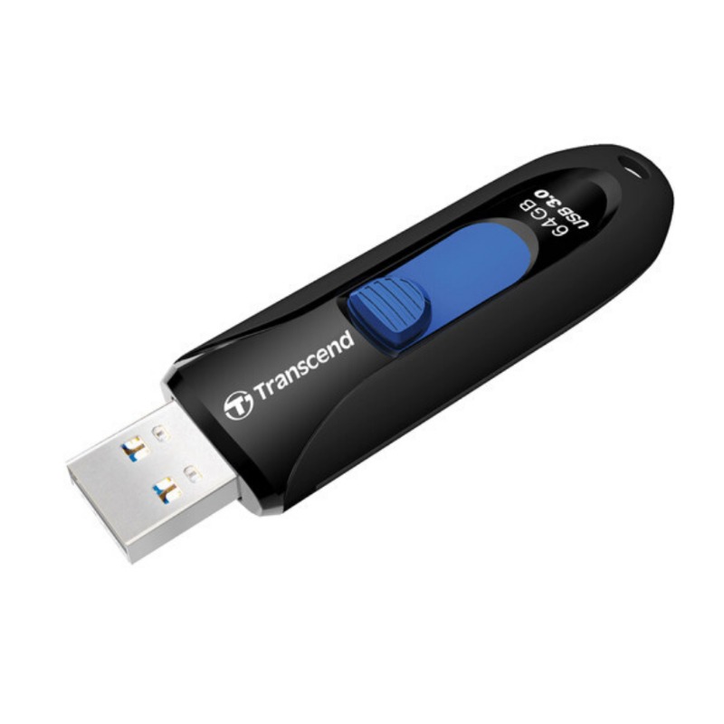 Transcend 64GB JetFlash 790 USB 3.0 Flash Drive (Black)0