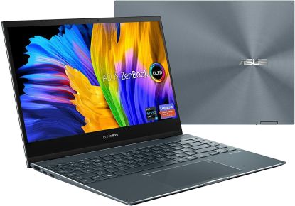 ASUS ZenBook Flip 13 OLED Ultra Slim Convertible Laptop 13.3” OLED FHD Touch Screen Core i7-1165G7 CPU Intel Iris Xe 16GB RAM 512GB SSD Win 11 Home-90NB0RZ1-M00CJ0
