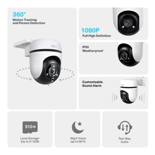 TP-Link Tapo C500 Tapo Outdoor Pan/Tilt Security Wi-Fi Camera-TL-TAPO C5000