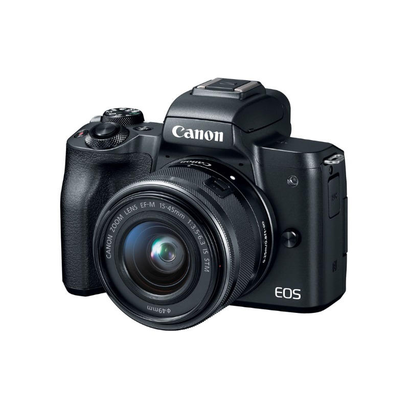 Canon EOS M50 Mark II Mirrorless Digital Camera with 15-45mm Lens (Black)