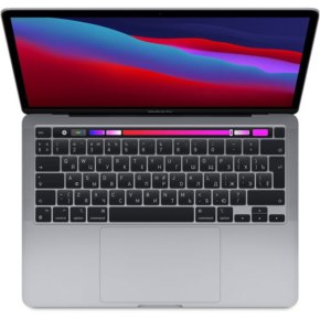 Apple MacBook Pro-M1 8 core CPU- 8 core GPU 8GB RAM, 256GB SSD, MacOS Big Sur 11.0, 13.3'', WQXGA Retina resolution(2560x1600), Touch bar, Backlit Keyboard- MYD82B/A2