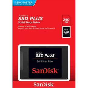 SanDisk SSD PLUS 240GB Internal SSD - SATA III 6 Gb/s, 2.54