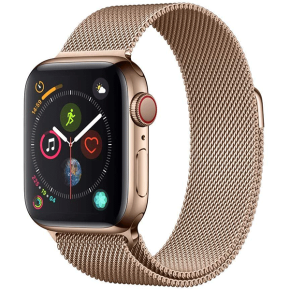 Apple Watch Series 4 (GPS + Cellular, 40mm) - Gold Stainless Steel Case with Gold Milanese Loop2