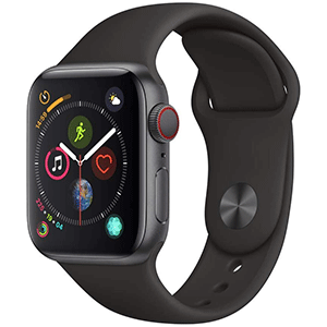 Apple Watch Series 4 (GPS + Cellular, 40mm) - Space Gray Aluminum Case with Black Sport Band