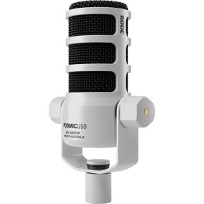 RODE PodMic USB and XLR Dynamic Broadcast Microphone (White)0