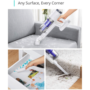 eufy by Anker, HomeVac S11 Go, Cordless Stick Vacuum Cleaner, Lightweight, Cordless, 120AW Suction Power, Detachable Battery, Cleans Carpet to Hard Floor- T2501K112