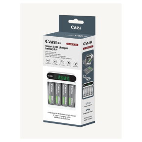 Caisi AA Rechargeable Batteries With Lcd Charger
