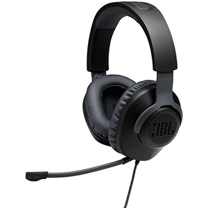 JBL Quantum 100 Wired Over-Ear Gaming Headset (Black)
