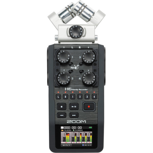 Zoom H6 6-Input / 6-Track Portable Handy Recorder with Interchangeable Mic Capsules3