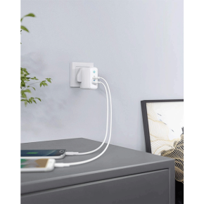 Anker Wall Charger USB C, 30W 2-Port Compact USB C Charger with 18W Power Delivery and 12W PowerIQ, PowerPort PD 2 0