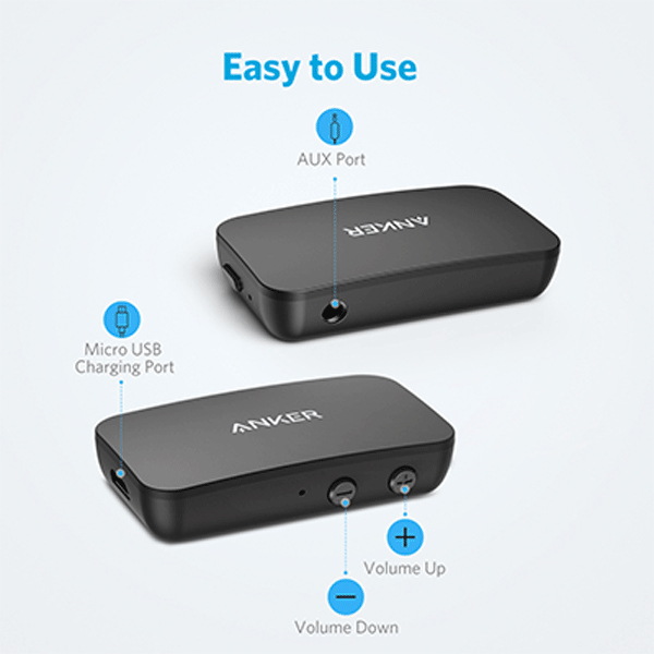 Anker Soundsync A3352 Bluetooth Receiver - Black (AK-A3352011)0