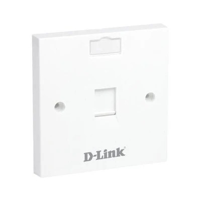 D-Link Single Faceplate, Square- NFP-0WHI110