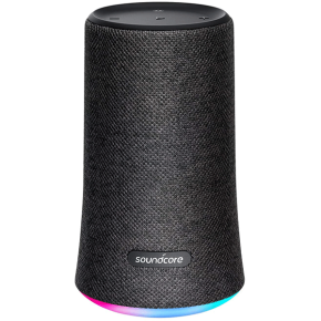 Soundcore Flare Wireless Speaker by Anker, Waterproof Party Speaker with 360° Sound, Enhanced Bass & Ambient LED Light, IP67 Waterproof and 12-Hour Battery Life-Black