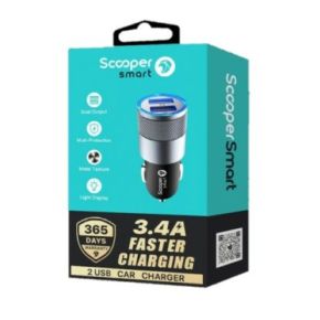 Scooper Smart SCC-06 2 USB Car Charger4
