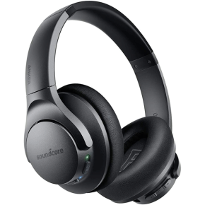 Anker Soundcore Life Q20 Hybrid Active Noise Cancelling Headphones, Wireless Over Ear Bluetooth Headphones, 40H Playtime, Hi-Res Audio, Deep Bass, Memory Foam Ear Cups, for Travel, Home Office