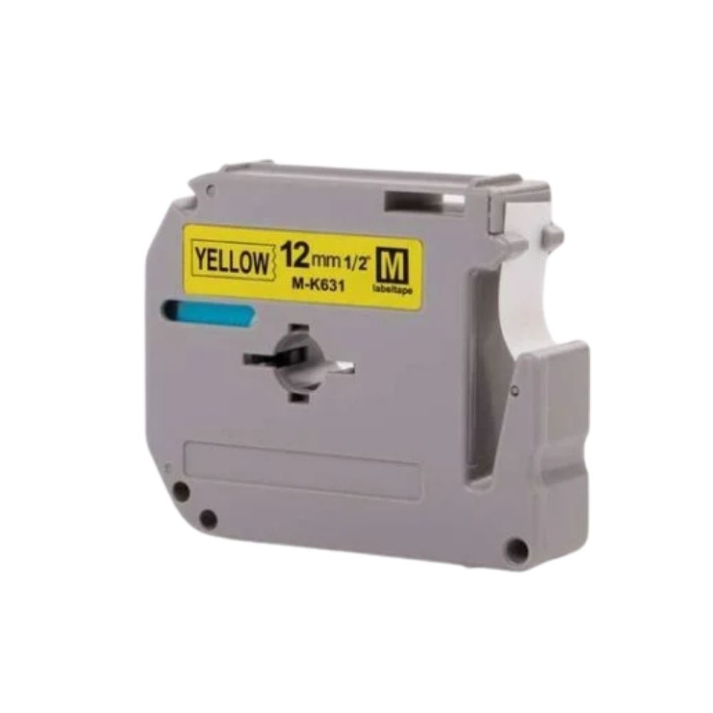 Brother M-K631 12mm Black on Yellow tape