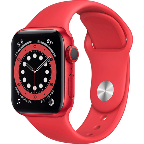 New Apple Watch Series 6 (GPS, 40mm) - (Product) RED - Aluminum Case with (Product) REDï»¿ - Sport Band0