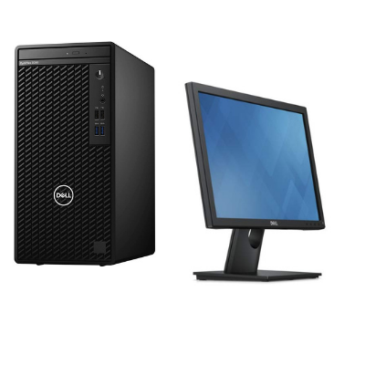 Dell OptiPlex 3080 Mini Tower Desktop PC - Core i3-10100 / 4GB RAM / 1TB HDD / Win 10 Pro & 18.5  Inch Monitor 