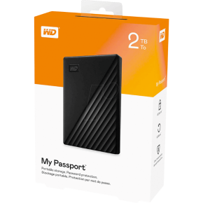 WD My Passport 2TB – Black – WDBYVG0020BBK-WESN2