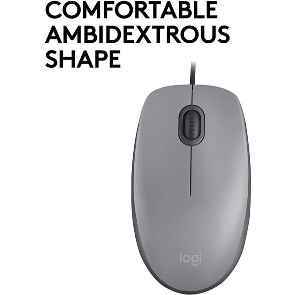 Logitech USB Silent Mouse M110 Mid Grey (910-005490)3