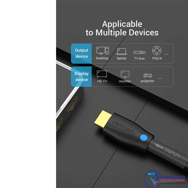 Vention HDMI Cable 50M Black for Engineering4