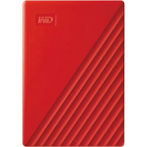 WD 2TB My Passport Portable External Hard Drive HDD, USB 2.0 Compatible, Red - WDBYVG0020BRD-WESN0