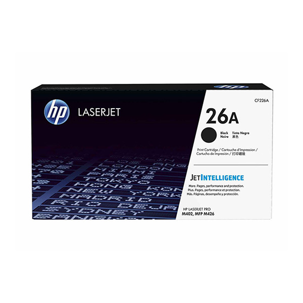 HP 26A Black Original LaserJet Toner Cartridge- CF226A