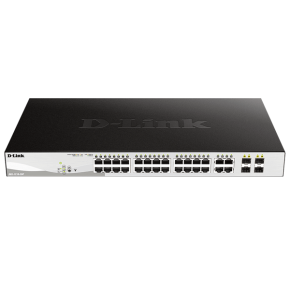 D-Link DGS-F1210-26PS-E – 24 port Managed Gigabit Switch with 24 10/100/1000 Mbps PoE ports, 2 Gigabit SFP uplink ports  (DGS-F1210-26PS)0