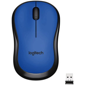 Logitech Wireless Mouse Silent M220 - Blue (910-004879)