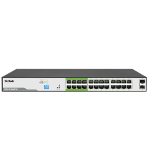 D-Link upto 250M support 24-Port 1000Mbps PoE Switch- DGS-F1026P0