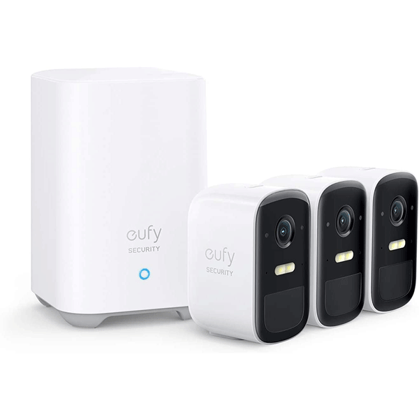 eufy Security, eufyCam 2C Wireless Home Security Camera System, 180-Day Battery Life, HD 1080p, IP67 Weatherproof, Night Vision, Compatible with Amazon Alexa, 3-Cam Kit, No Monthly Fee3