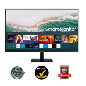 Samsung LS32AM700 Monitor 32 inch - 4K, HDR (3840 x 2160), 60hz - USB-C, Built-in Speakers, Wi-Fi & Bluetooth, Smart Monitor | LS32AM700UMXUE