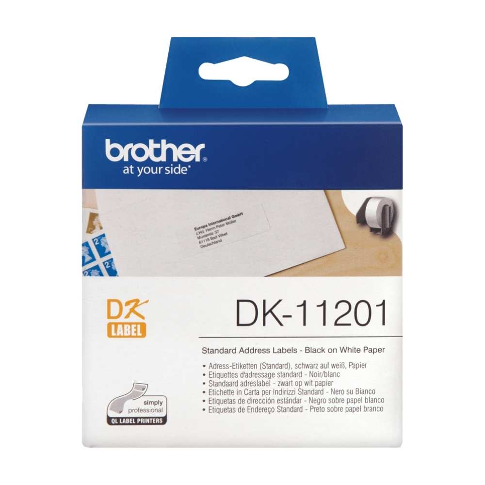 Brother DK-11201 400 x Black on White Tape3