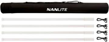 Nanlite PavoTube T8-7X RGB LED Pixel Tube Light (3′, 4-Light Kit)3