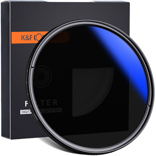 K&F Concept ND2-ND400 Blue Multi-Coated Variable ND Filter (52mm)0