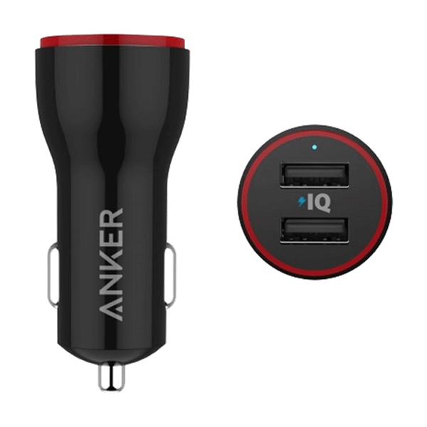 Anker 24W Dual USB Car Charger Adapter, PowerDrive 20