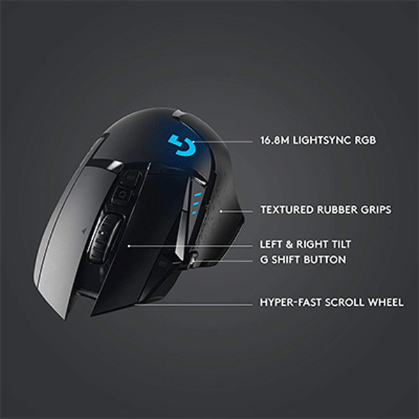 LOGITECH G502 LIGHTSPEED Wireless Optical Gaming Mouse4