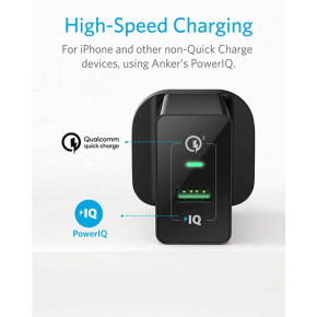 Anker 18W 3Amp USB Wall Charger (Quick Charge 2.0 Compatible)0