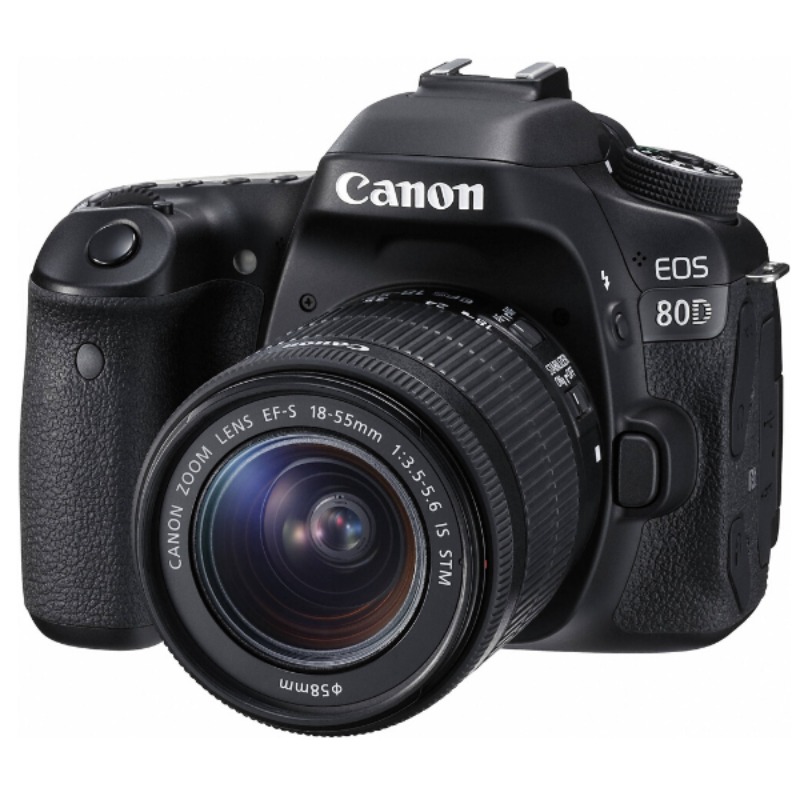 Canon EOS 80D 24.2MP 7fps FHD 1080p Video18-135mm DSLR Camera