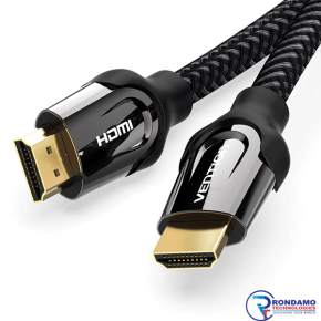 VENTION NYLON BRAIDED HDMI CABLE 10M BLACK METAL TYPE-VEN-VAA-B05-B10002