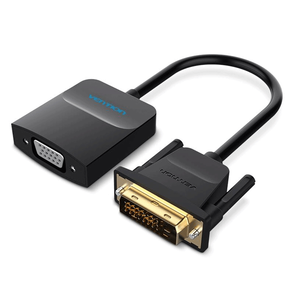 Vention DVI to VGA Converter 0.15M Black Metal Type - EBBBB4