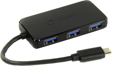 Transcend 4-Port HUB USB 3.1 Gen 1 Type C, Black – TS-HUB2C
