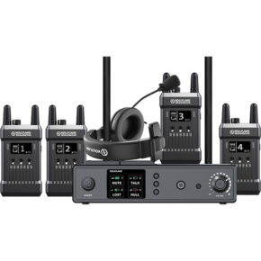 Hollyland Mars T1000 Full-Duplex Intercom System with 4 Beltpack Transceivers0